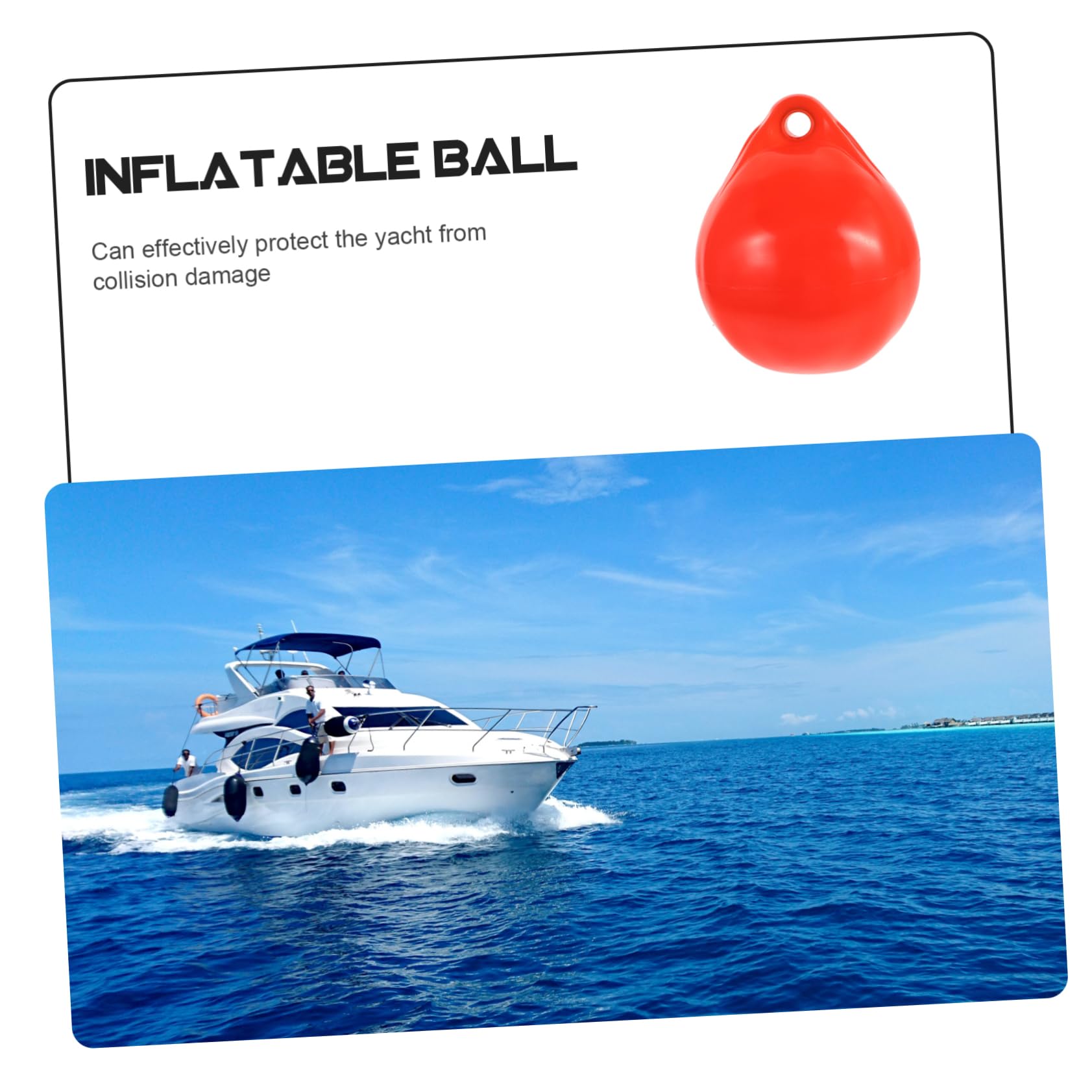 KOMBIUDA Aufblasbarer Bootspuffer Aus PVC-Material Uv-beständig Und Robust Zum Anlegen An Yachten, Booten, Anlegestellen Und Stegen, Einfach Aufzublasen, Verwenden, Leicht Und Tragbar
