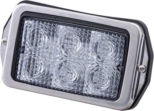 Grote 63610 Trilliant Mini Led White Light Tm Work Lights, Flood, Hardwired, Flush Mount
