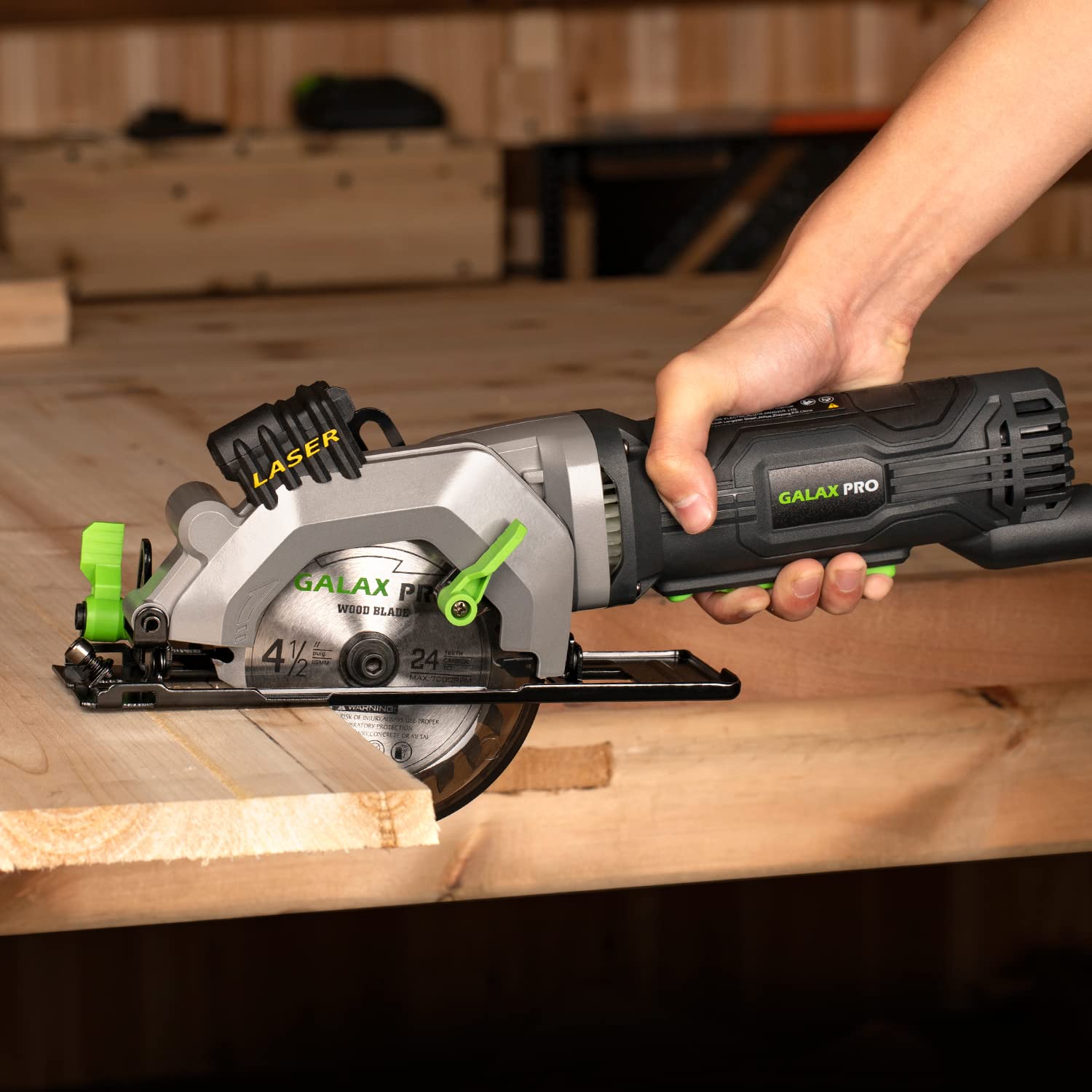 GALAX PRO Circular Saw - 4Amp, Laser Guide -6