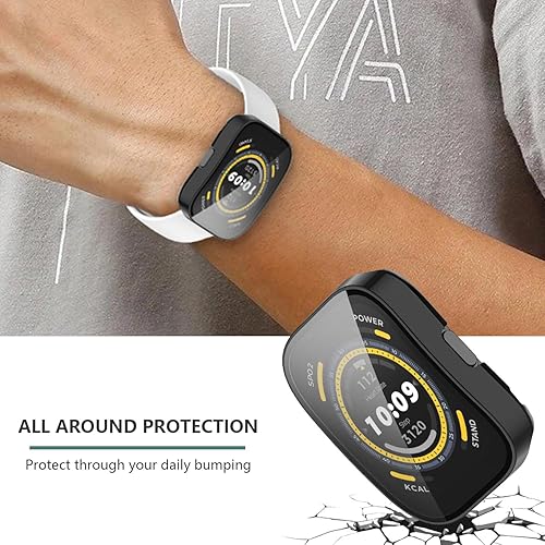 Miniatura 4 de Paquete de 4 protectores de pantalla compatibles con Amazfit Bip 5, carcasa chapada en TPU suave, cubierta completa, compatible con Amazfit Bip5