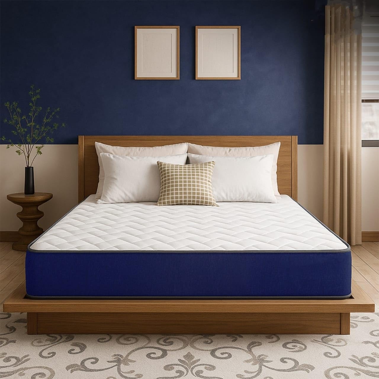 Repose Eyelidz Bonnell Spring Mattress with Durable Open-Coil System, Double Size (72X48X6 Inches), Firm Support, Enhanced Airflow & Pressure Relief, Lasting Comfort, Edge Stability, 5 Years Warranty-image-34