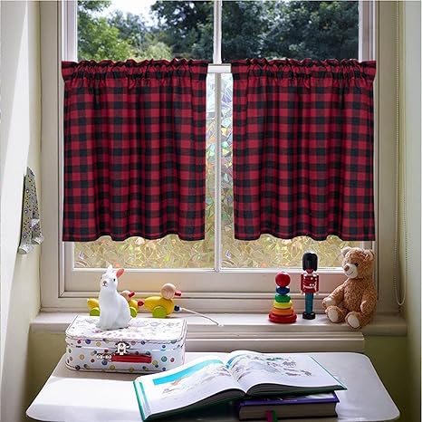 Amazon Jiyaru 小窓カーテン 丈60 小窓用カーテン カフェカーテン 目隠し ショートカーテン おしゃれ チェック柄 カーテン 小さい デコレーション キッチン 居間 カフェ屋 喫茶店 レッド 68 90cm 2pcs カフェカーテン オンライン通販 Amazon Jiyaru 小窓カーテン 丈60 小窓用カーテン カフェカーテン 目隠し ショートカーテン おしゃれ チェック柄 カーテン 小さい デコレーション キッチン 居間 カフェ屋 喫茶店 レッド 68 90cm 2pcs カフェカーテン オンライン通販