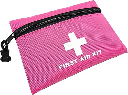 Miniatura 2 de Bolsa roja de primeros auxilios de emergencia, pequeña bolsa vacía de rescate de viaje para almacenamiento de primeros auxilios, bolsillo para