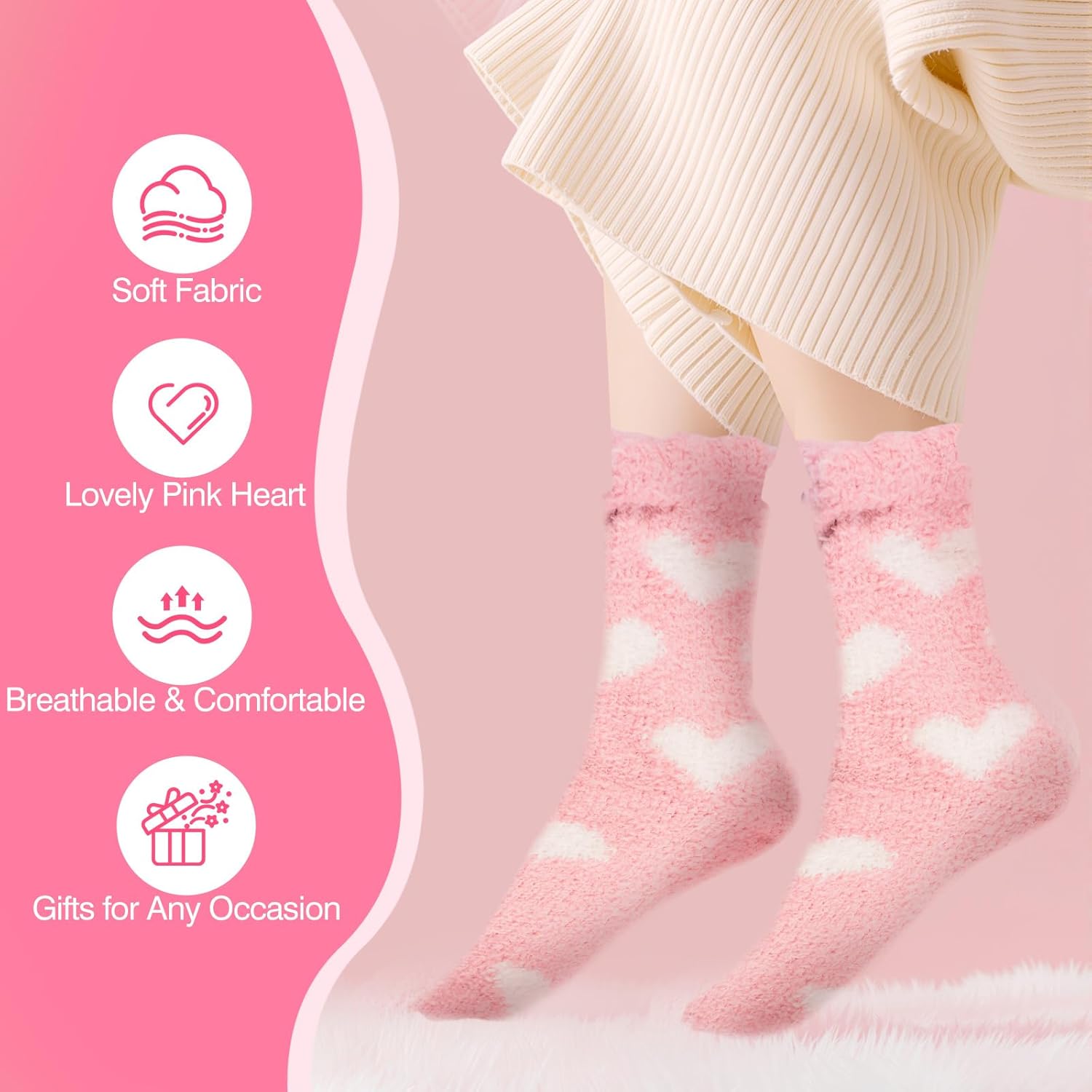 Birthday Gifts for Teen Girls, Happy Birthday Gift Basket for Women, Cute Valentines Day Pink Gifts Basket for Teenage Girl Sister Friend Daughter Niece, Bow Glass Cup for 15+ Year Old Girl Gifts - Image 5