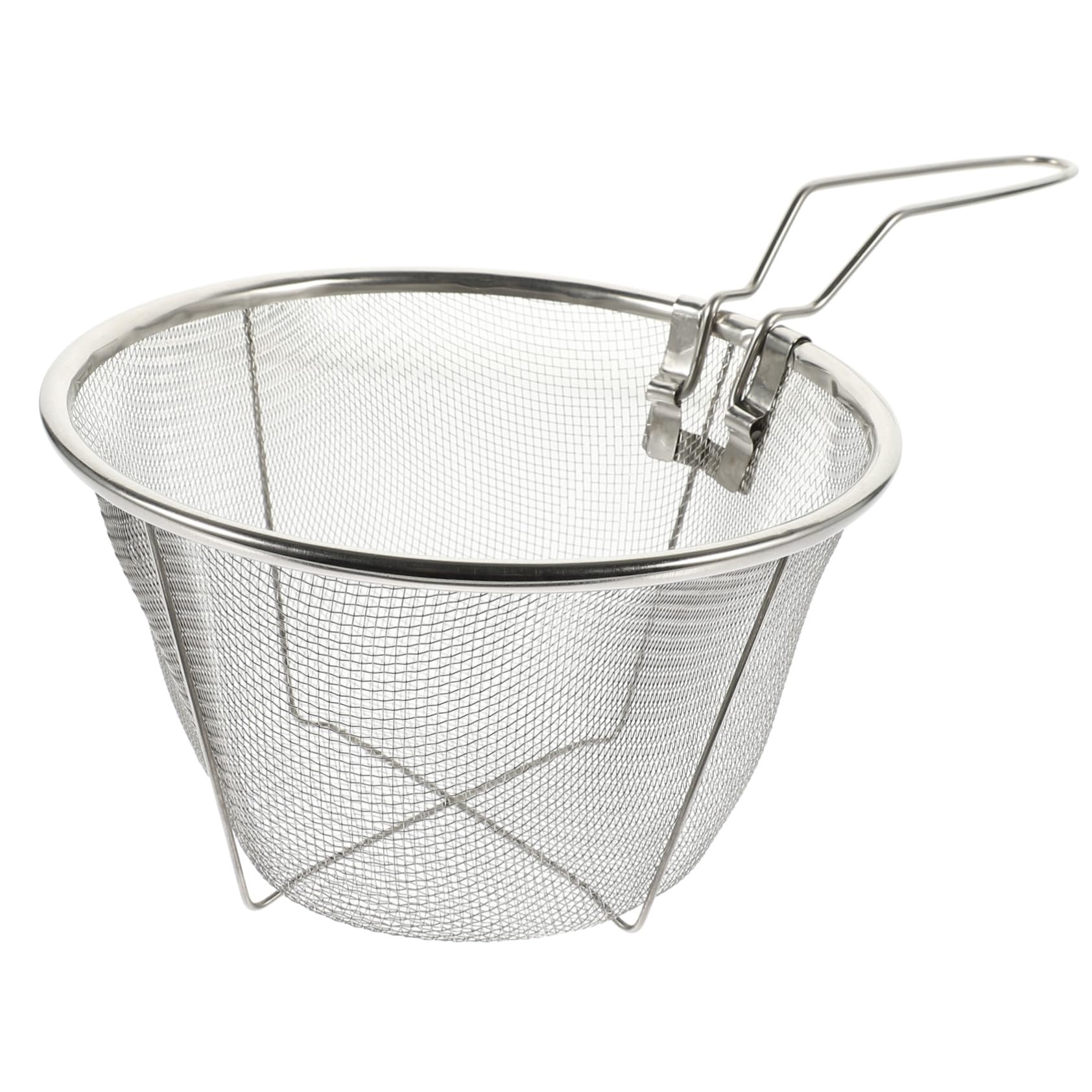 Panier friture rond pour boulettes de poisson et snacks de cuisine