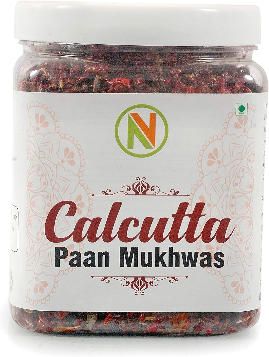 NatureVit Calcutta Meetha Paan Mukhwaas – Sweet Calcutta Paan Mouth Freshener with Gulkand & Fennel | Natural, Vegetarian, Hygienically Packed (1.60, Kilograms)