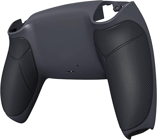 Miniatura 3 de eXtremeRate Classic Gray & Dark Gray Performance Rubberized Grip Custom Back Plate Bottom Shell Compatible with ps5 Controller, Replacement Back