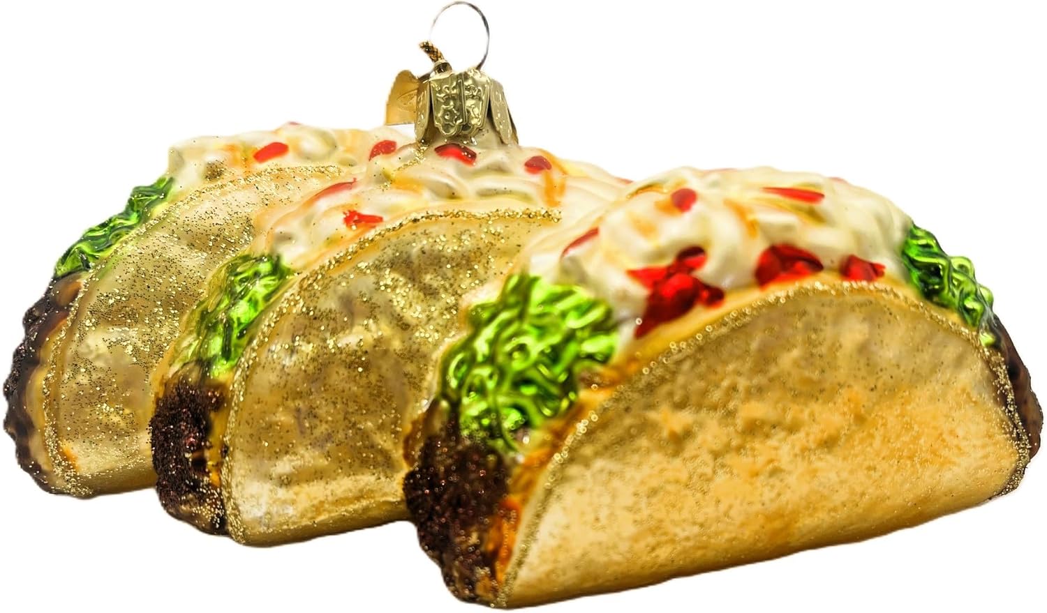 Kurt Adler Noble Gems Tacos Christmas Ornament - Image 2