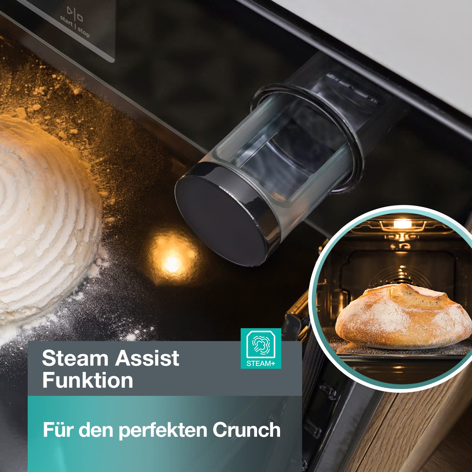 Gorenje OptiBake Advanced BPSA 6747 A08BGWI Einbau-Backofen/Wifi Connected / 77L / Heißluft/Pyrolyse/AutoBake/Touch Bedienung/Bratenthermometer/SteamAssist/PizzaMode 300°C/schwarz