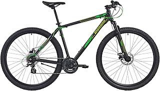 Legnano Pordoi L720, Mountain Bike 29 pollici Alluminio, Colore Nero Matt, Verde
