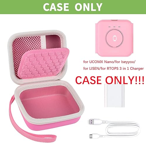 Miniatura 2 de Funda de transporte compatible con UCOMX Nano 3 en 1 cargador inalámbrico, soporte de almacenamiento plegable para estación de carga magnética,