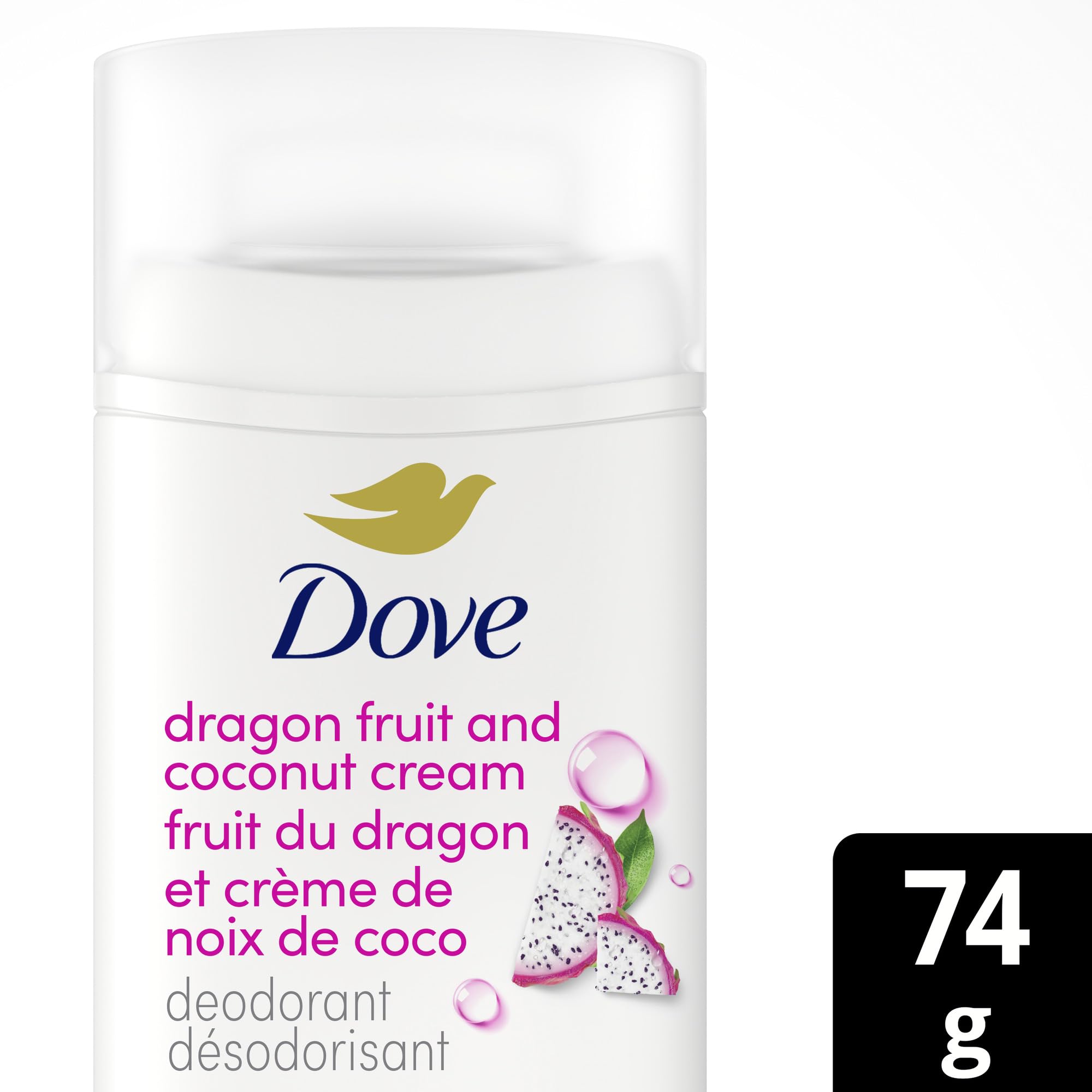 Dove Deodorant Stick Dragon Fruit & Coconut Cream, Gentle & Hydrating 74g(Pack of 2) - 4