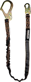 Frontline LIS61R Combat Single Leg 6' Rebar Hook End Lanyard with Internal Shock Absorber | Single Leg with Rebar Hook End | ANSI & OSHA Compliant | 5000 lbs. Min. Breaking Strength