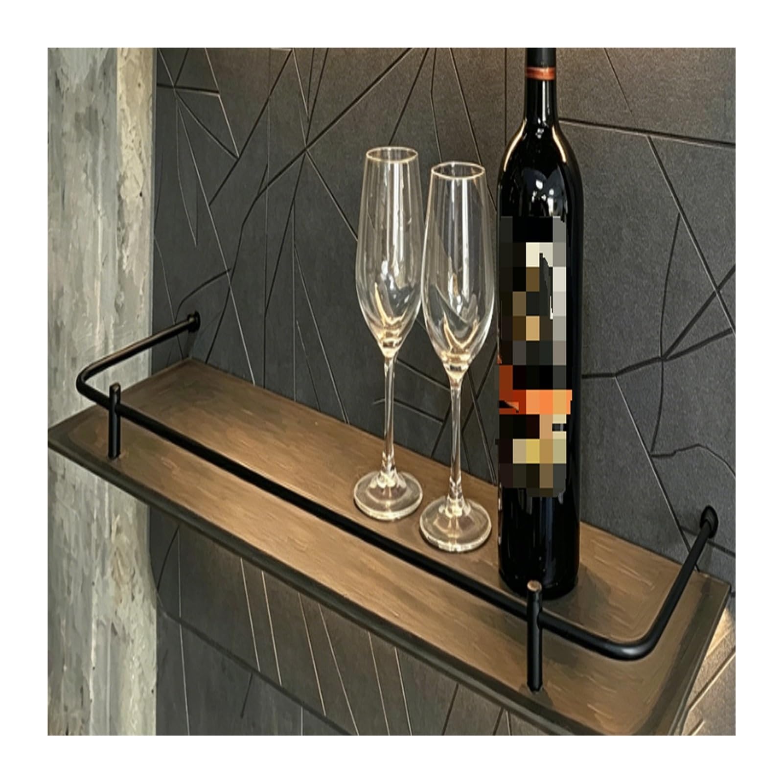 Aluminiowa barierka do półki w kształcie U, głębokość 15 cm, uchwyt ścienny z elementami montażowymi do półki wiszącej, stojaka na przyprawy i witryny(31.9″(81cm) L)