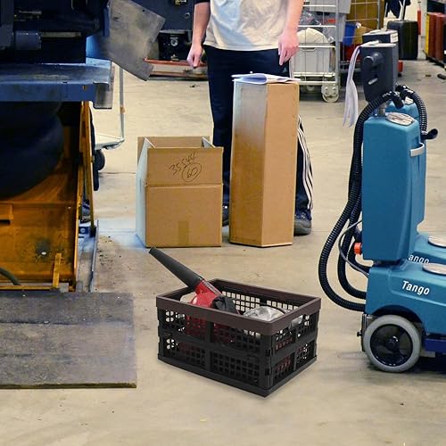 Miniatura 6 de Nicesh Paquete de 2 cajas de almacenamiento plegables de plástico, cestas de almacenamiento plegables de 15 L