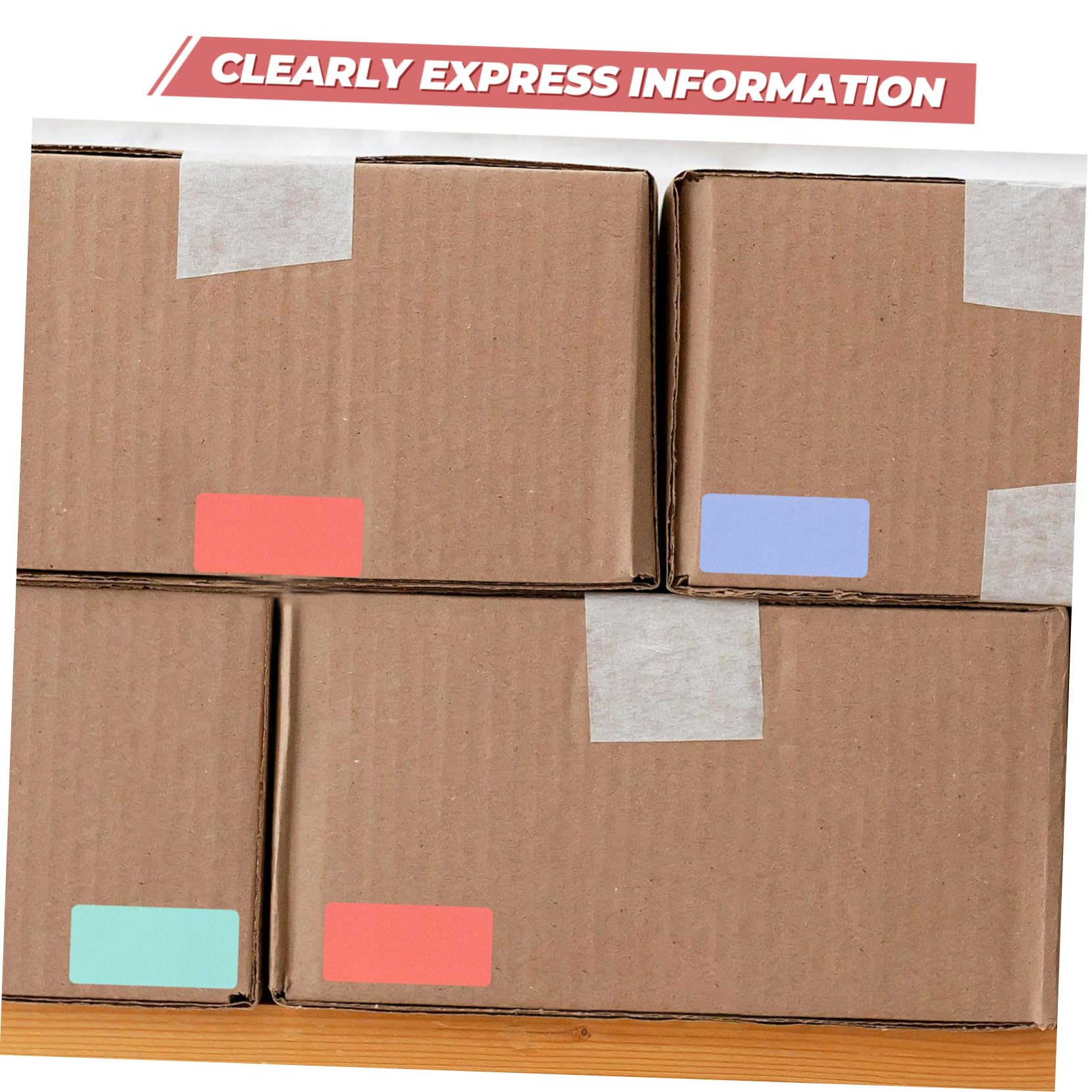 NUOBESTY 5rotoli Etichette Termiche Autoadesive Per Etichette Per Organizzazione Casa Scuola e Etiquetting Colori