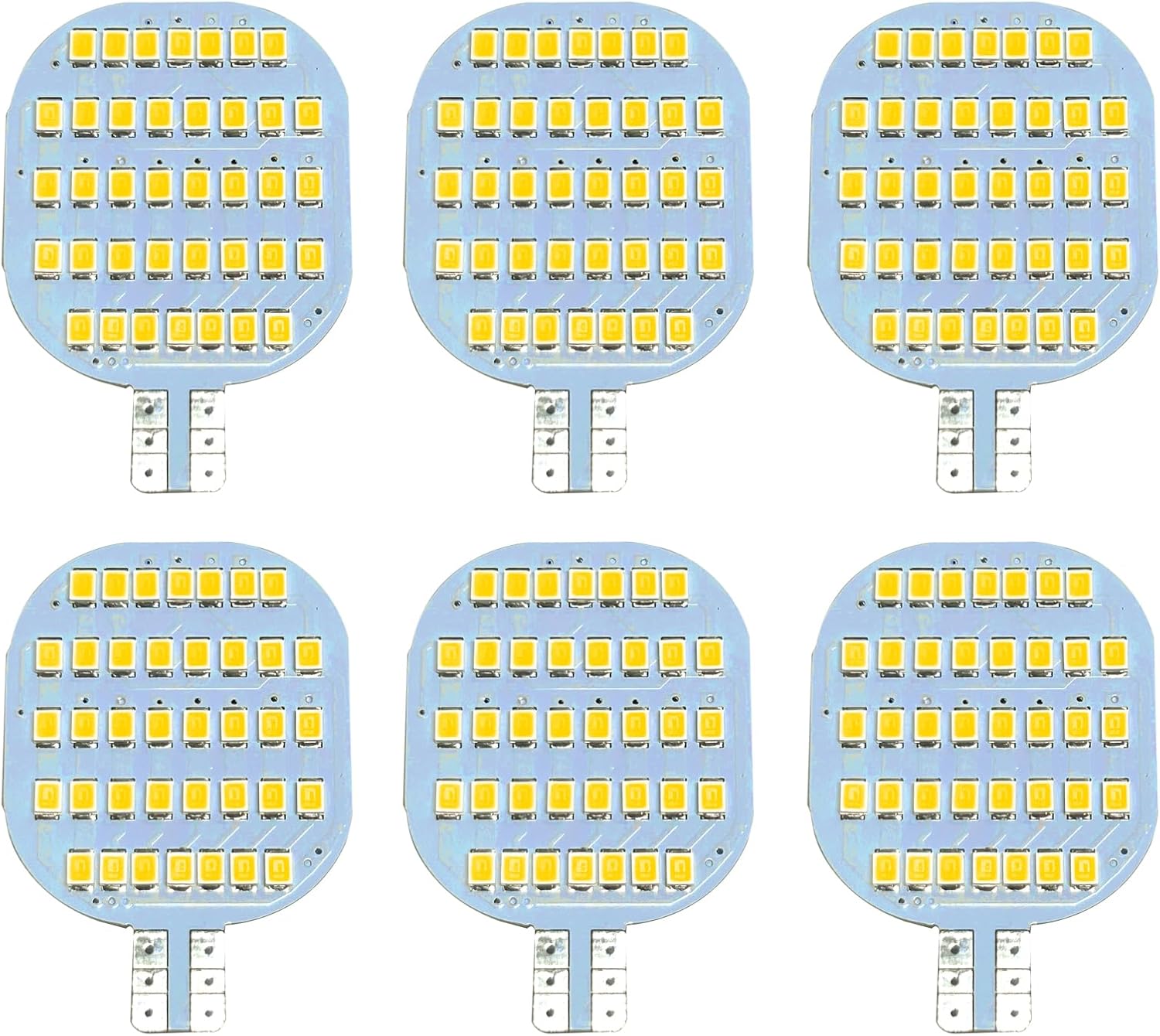 Pack of six GRV T10 LED bulbs