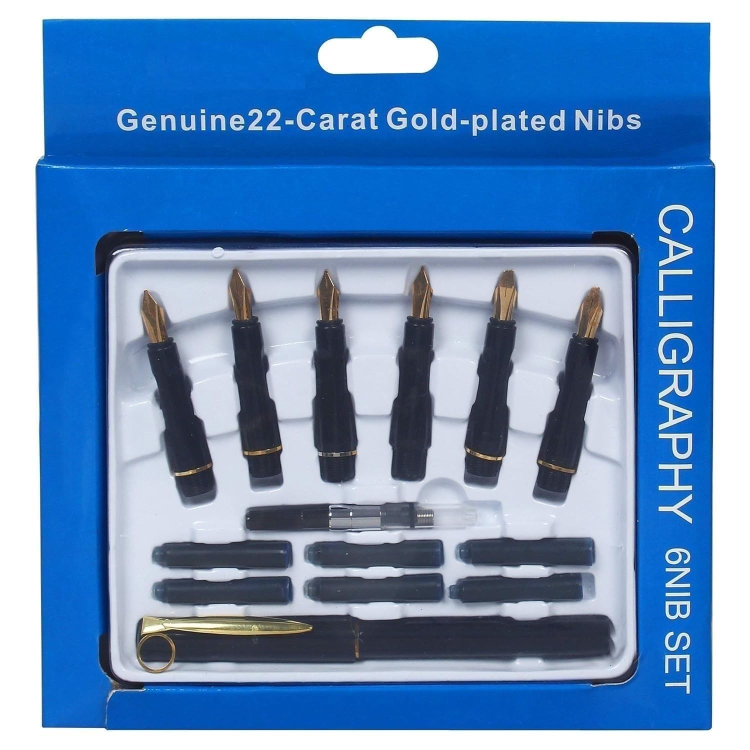 KNAFS 1 pcs Calligraphy Pen Script with 6 NIB Set Small Lettering Pen Set 6NIBS