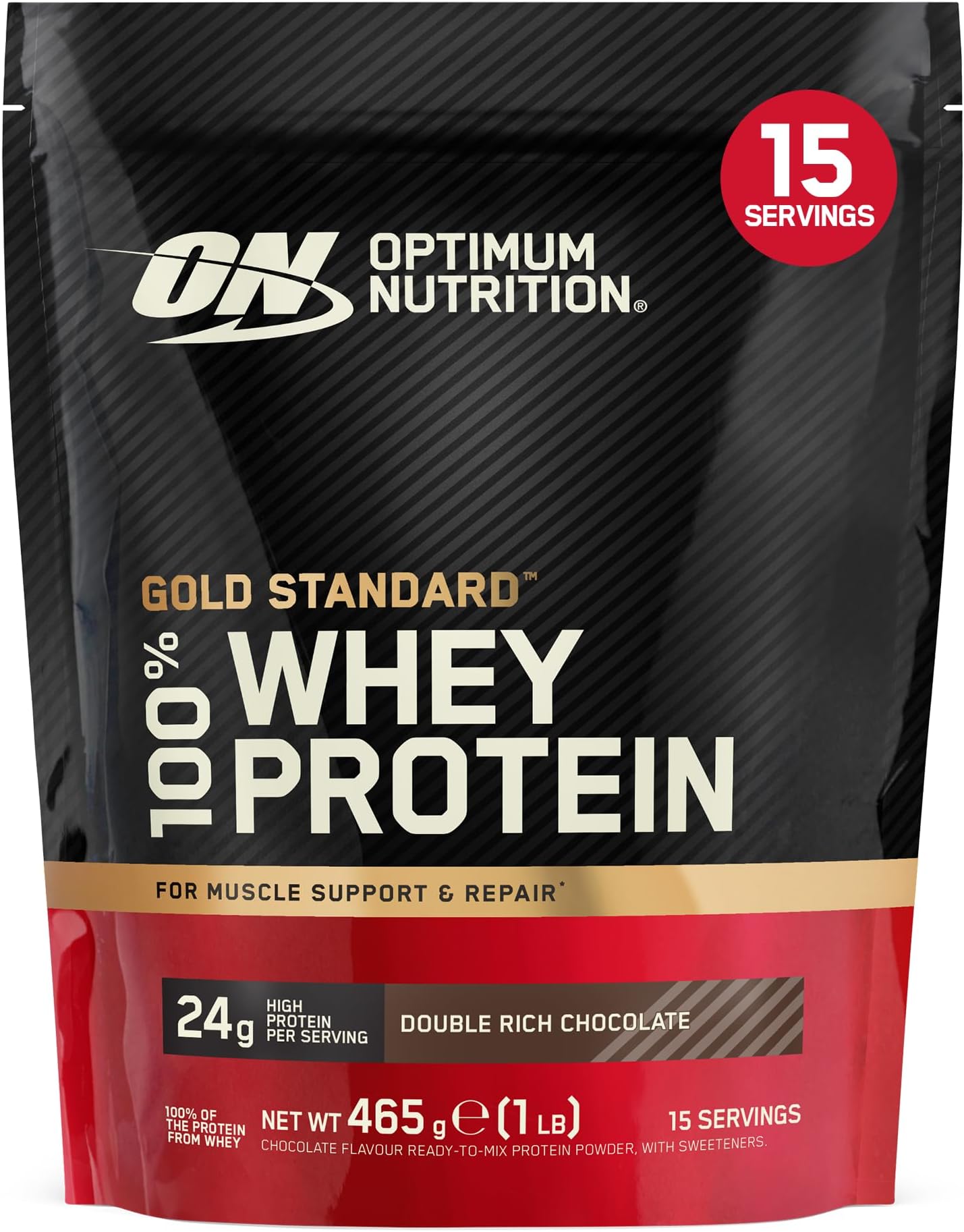 Gold Standard 100% Whey Protein Powder, 465 g