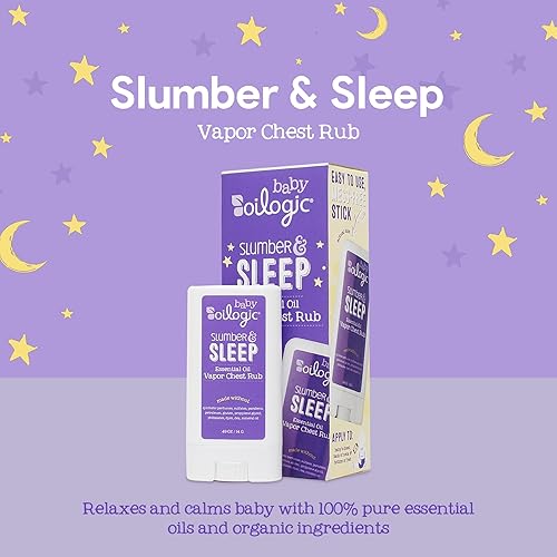 Miniatura 2 de Oilogic Slumber & Sleep - Aceite esencial de vapor para el pecho para bebés y niños pequeños, aceites esenciales suaves que calman y calman los