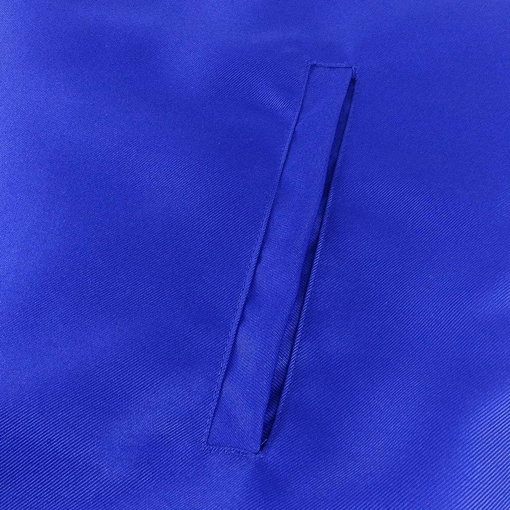 Masonic Apron Administrator Edition Synthetic Leather Blue Grosgrain Ribbon Borders