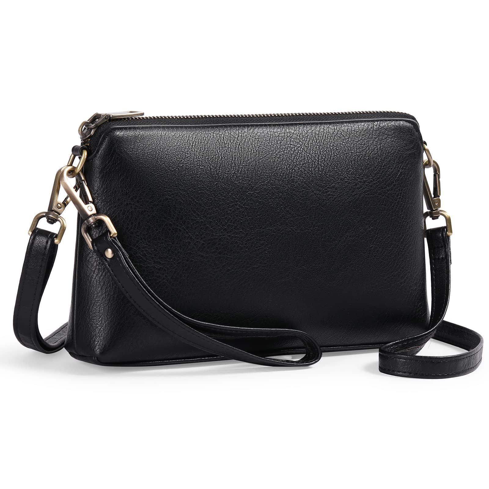 Crossbody Bags for Women RFID Blocking Leather Cross Body Bag Purses Women's Crossbody Handbags with Wristlet Strap