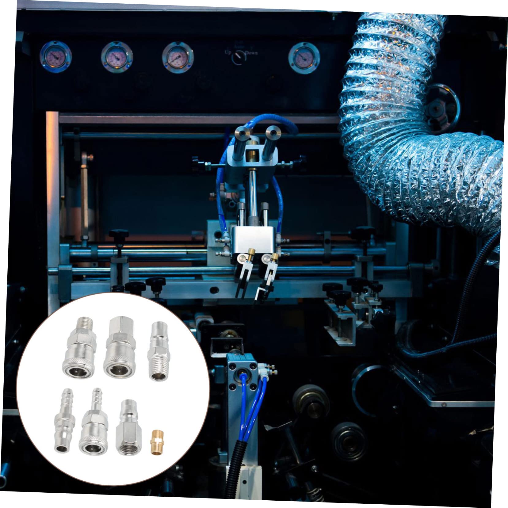 Gadpiparty 25pezzi Connettori Pneumatici Anti-leak Da Raccordi Per Tubo Aria Maschio e Femmina Facile Installazione e Utilizzo Completo Di Accessori Per Impianti Pneumatici