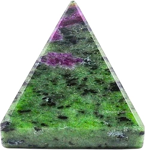 Miniatura 258 de Amazing Gemstone White Agate Snow Quartz Pyramid Crystal Healing Stones - 1" Great Pyramid Figurine of Natural Stone Pyramid for Meditation, Reiki