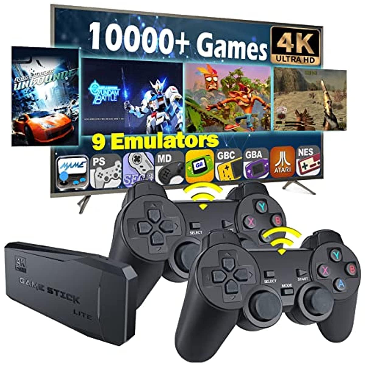 Buy BWSJDGCJ Retro Game Console, Built in 10000+ Classic Games, 2