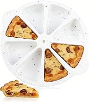 Vista 2 de Sartenes de silicona para hornear cuña, molde de silicona de 8 cavidades, moldes para tartas para quiche, pizza, brownies sin BPA
