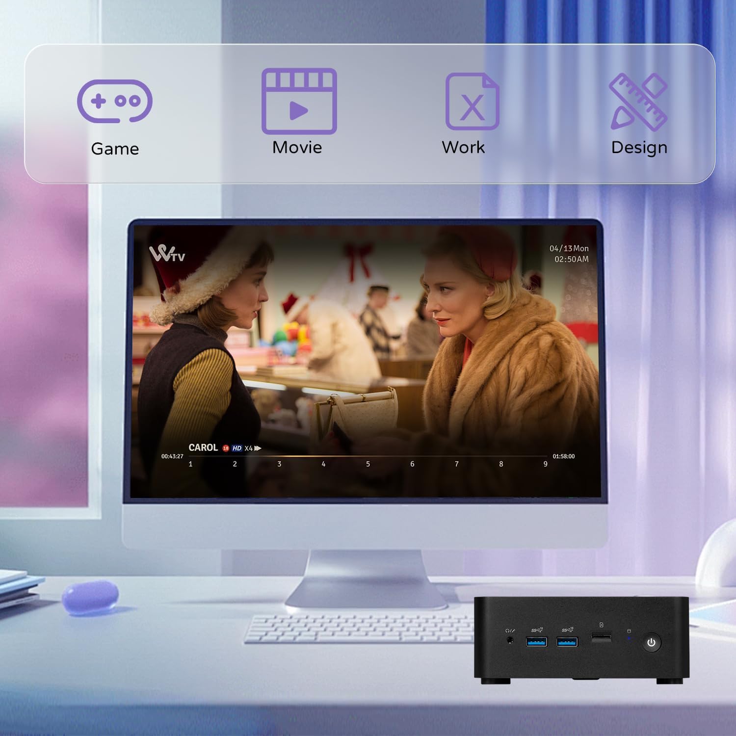 msi Cubi NUC Mini Desktop Computer, 13th Gen Intel 6-core Processor, 16GB DDR5 RAM, 512GB PCIe SSD, Type C, HDMI, Support 2-Monitor 4K, Card Reader, RJ-45, Wi-Fi 6, Windows 11 Pro