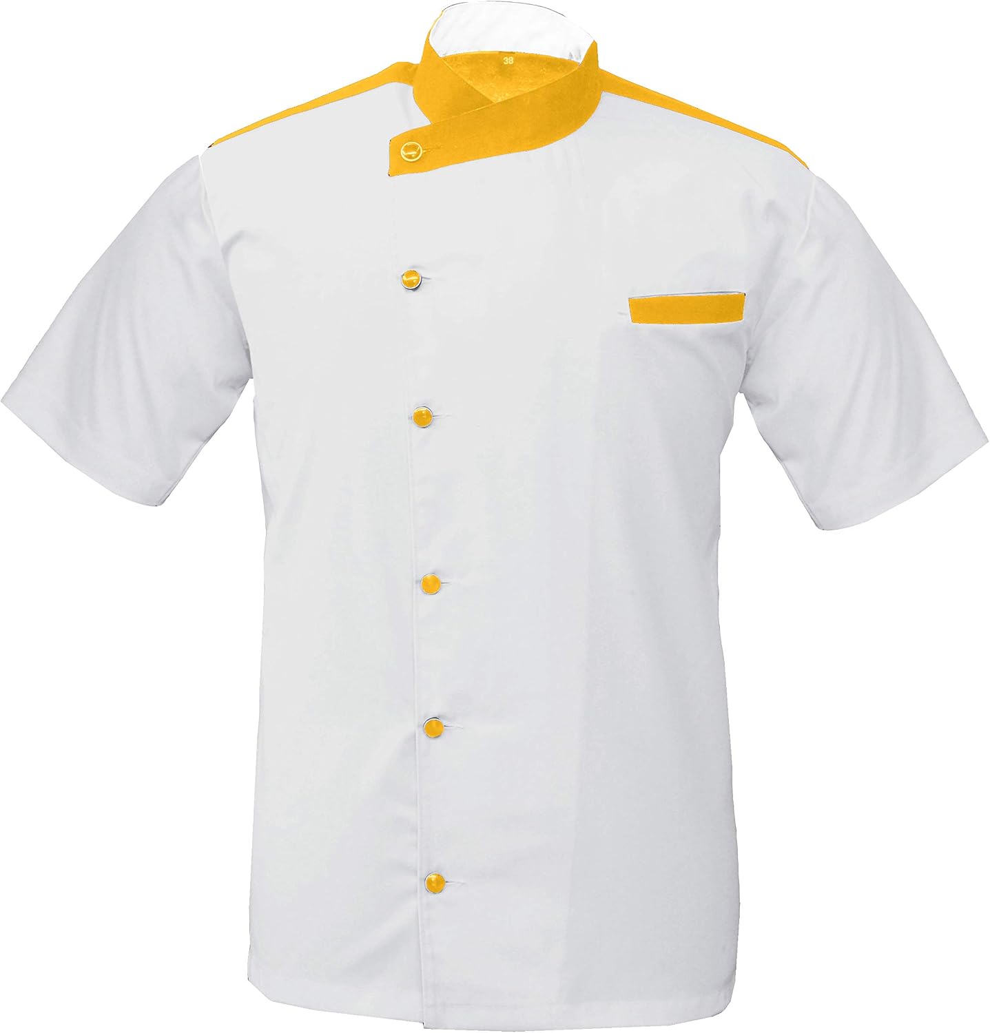 Leorenzo Creation HB-66 Men's White Chef Jacket/Chef Coat (Size=XXS-7XL, Multi Color Collors)