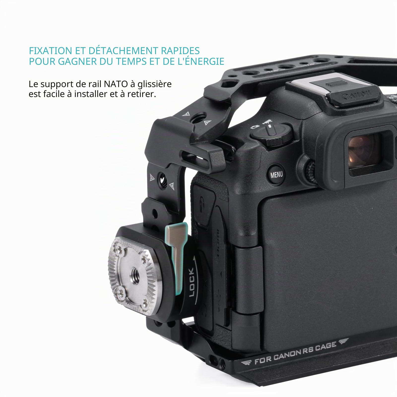 Tilta TA-NATO-RA-B Adaptateur OTAN vers rosace double usage Noir