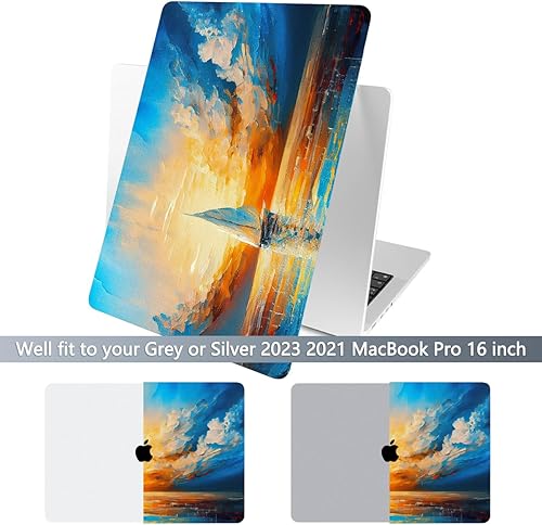 Miniatura 188 de Batianda Funda para MacBook Pro M4 de 16 pulgadas 2024 2023 2021 modelo A3403 A2991 con chip M3 M2 Pro/M1 Max, carcasa rígida de plástico