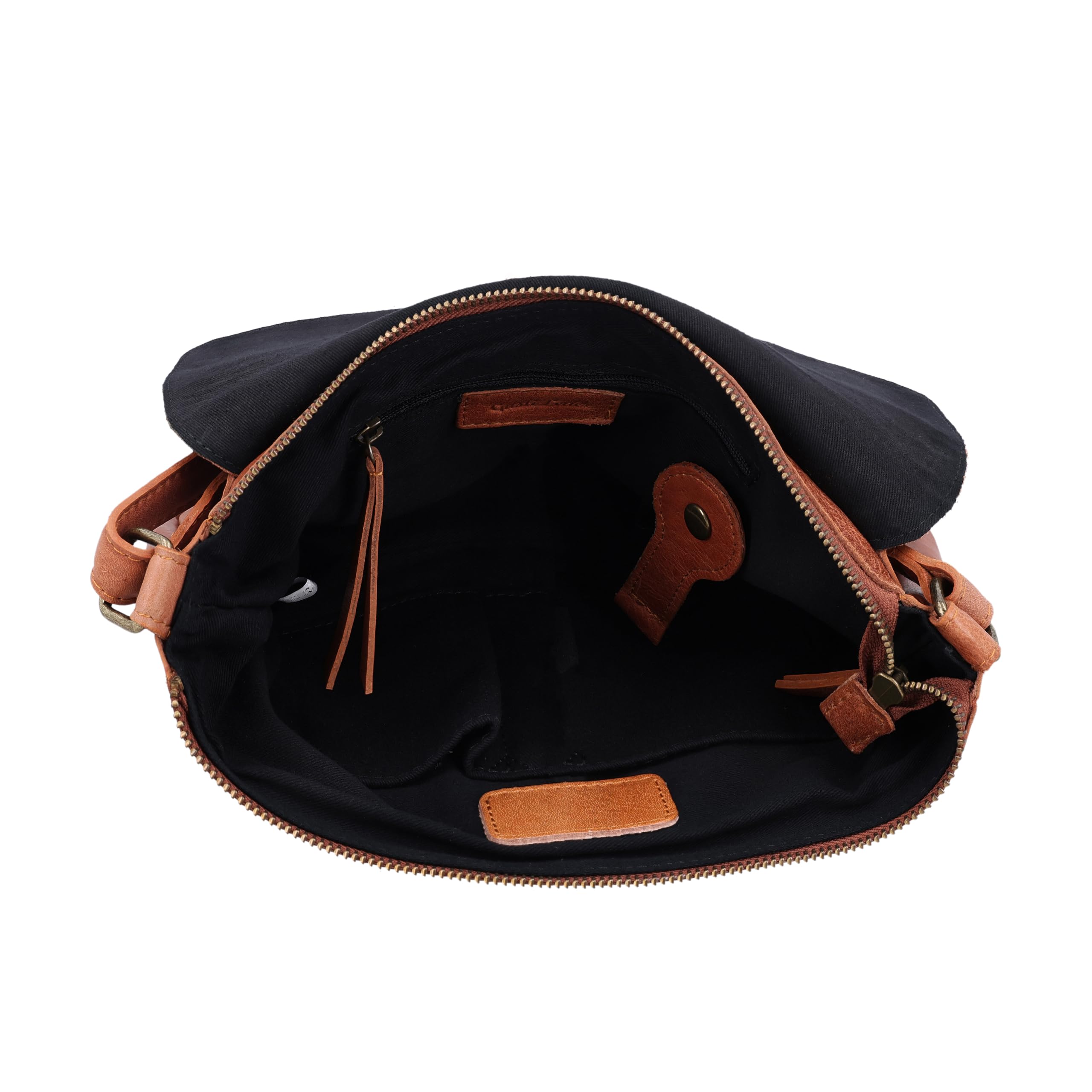 Gusti Leder Umhängetasche Damen - Maisie – Kleine Ledertasche Damen aus Echtleder - Vintage Umhängetasche Leder mit Reißverschluss & Gurt
