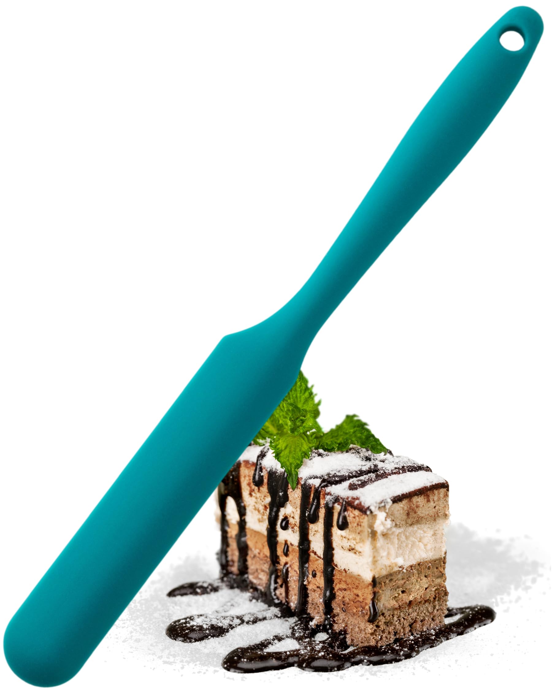 Taylors Eye Witness Mini Silicone Lagoon Blue Palette Knife - Dishwasher Safe. Flexible & Perfect Size For Icing Cupcakes, Buns & Pastries. Odour, Stain & Heat Resistant (260°C/500°F) 5 Year Guarantee