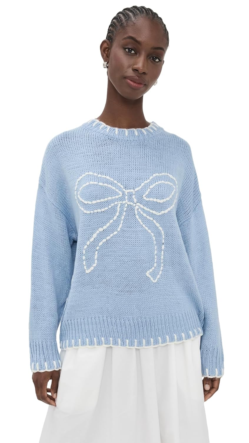 Bailey Rose Womens Bow Sweater
