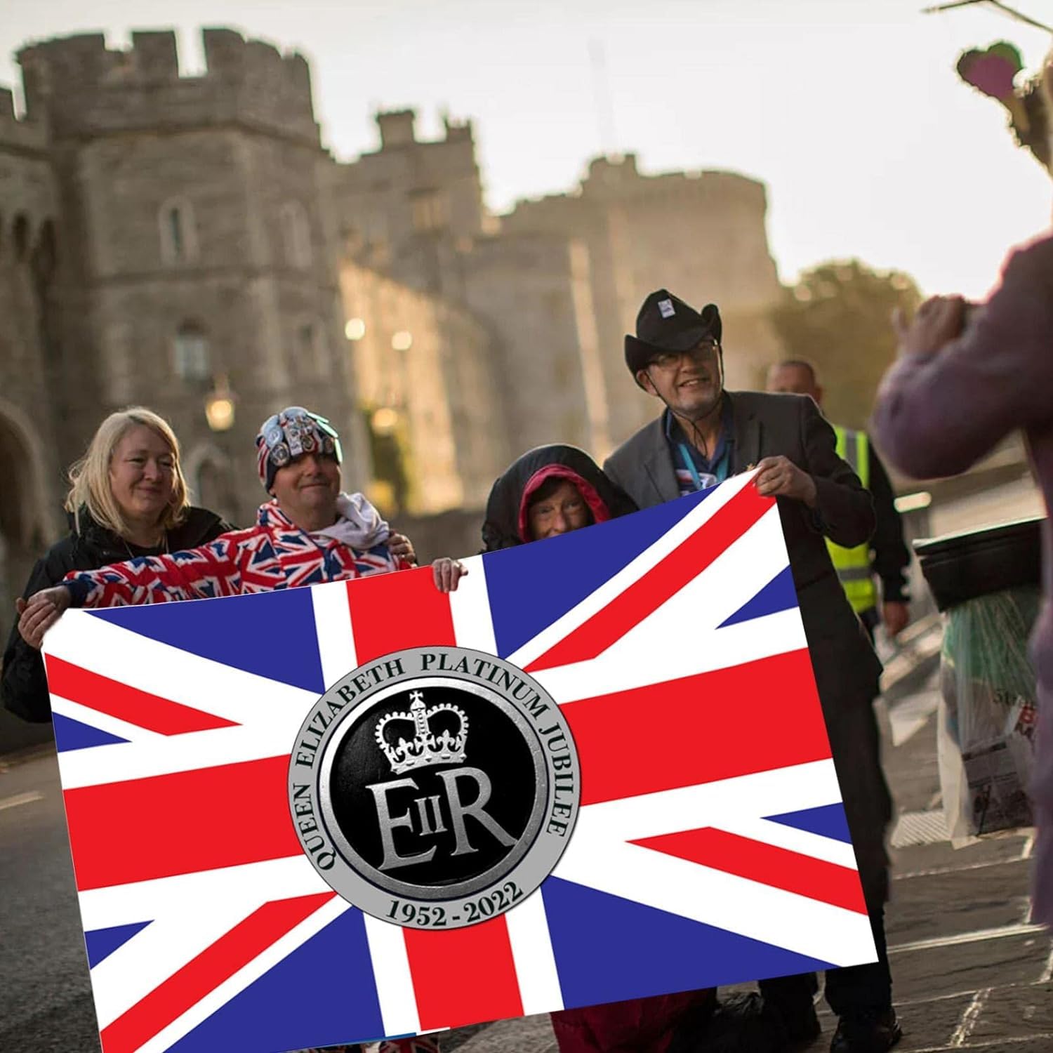 Amazon.co.jp: エリザベス女王 エリザベス英女王 記念 国旗 Queen