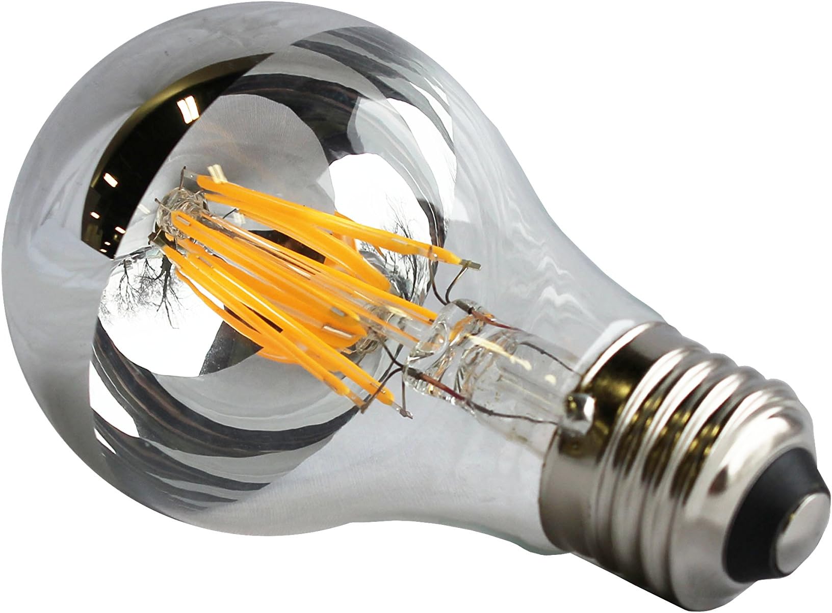 MaxLite SB6.5A19DLED27 Silver Bowl 6.5W Filament A19 2700K DIM,
