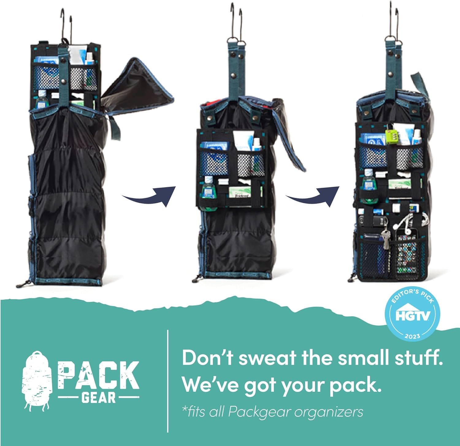 Pack Gear Hanging Mesh Organizer – Durable Elastic Pockets Designed to Keep Your Luggage Tidy, Accessible, and Ready for Every Adventure - Image 2