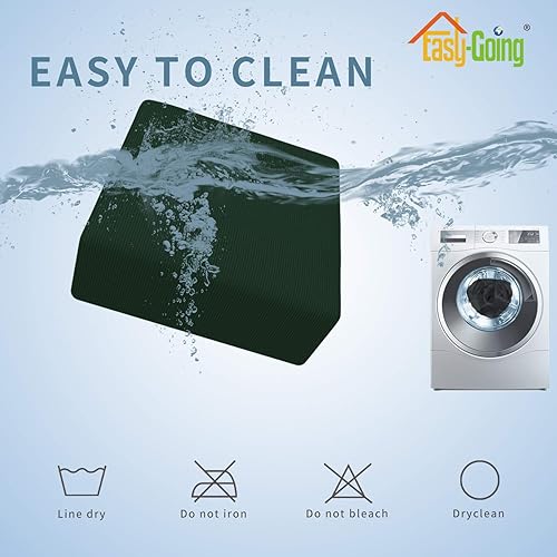 Vista 280 de Easy-Going - Funda elástica para taburete otomano, funda protectora para muebles, funda rectangular con parte inferior elástica Beige