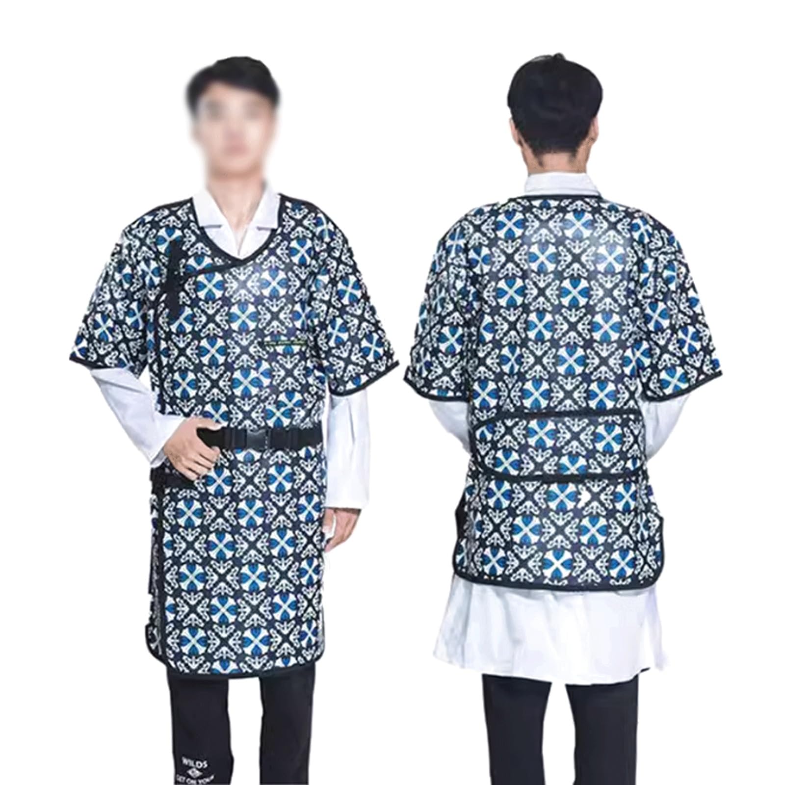 Delantal de plomo protector, resistente a la radiación de rayos X, chaleco unisex de goma suave for uso en odontología, hospitales veterinarios. Ropa médica(0.35 Mmpb,Medium)