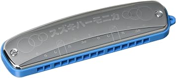 Suzuki Single Harmonica for Education, 15 Holes, S-15C, Made in Japan, Less Breathing, Easy to Play