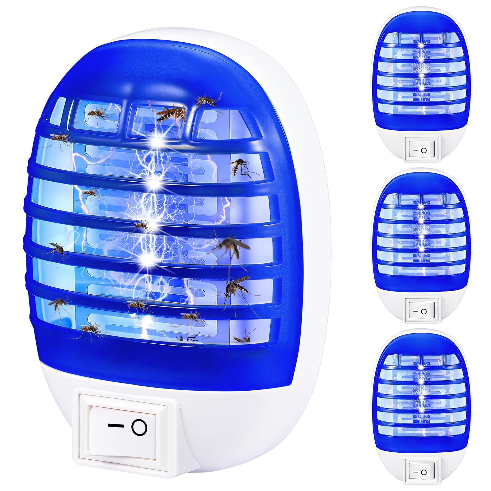 Exterminador electrónico de mosquitos para interiores, para el hogar, dormitorio, sala de estar, oficina, uso en interiores, paquete de 6