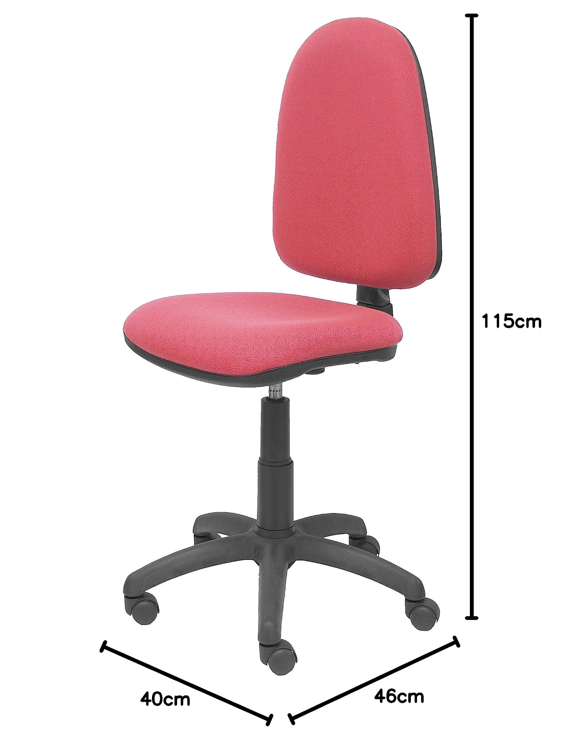 Piqueras Y Crespo 04Cp&Nbsp;&Ndash;&Nbsp;Sedia Da Ufficio Ergonomica, Sedile E Schienale Rivestiti In Tessuto Bali Granata