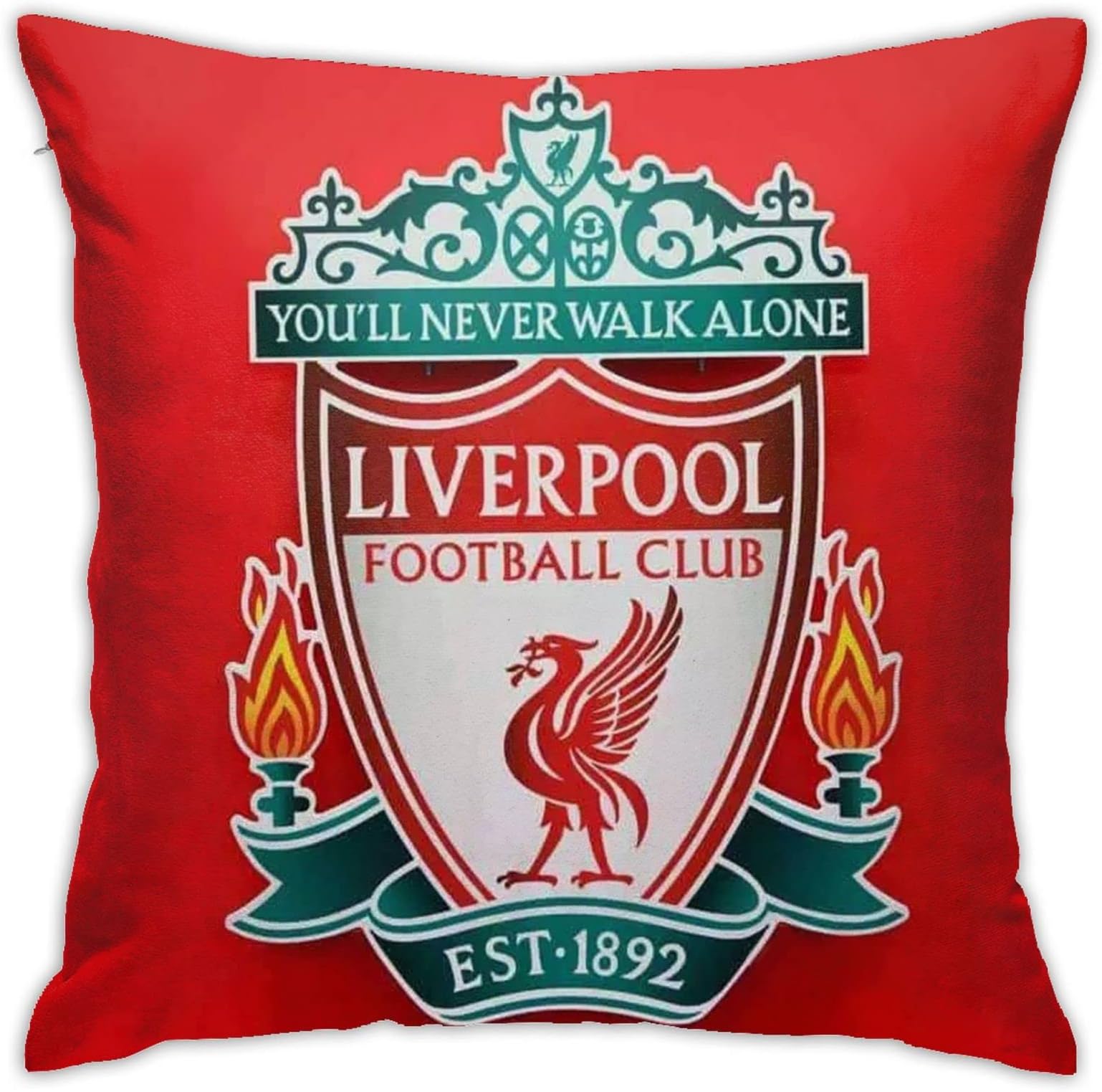 Liverpool Home Throw Pillow Case Couch Sofa Bedroom Decorative Square Cushion Pillow Covers 18x18 In