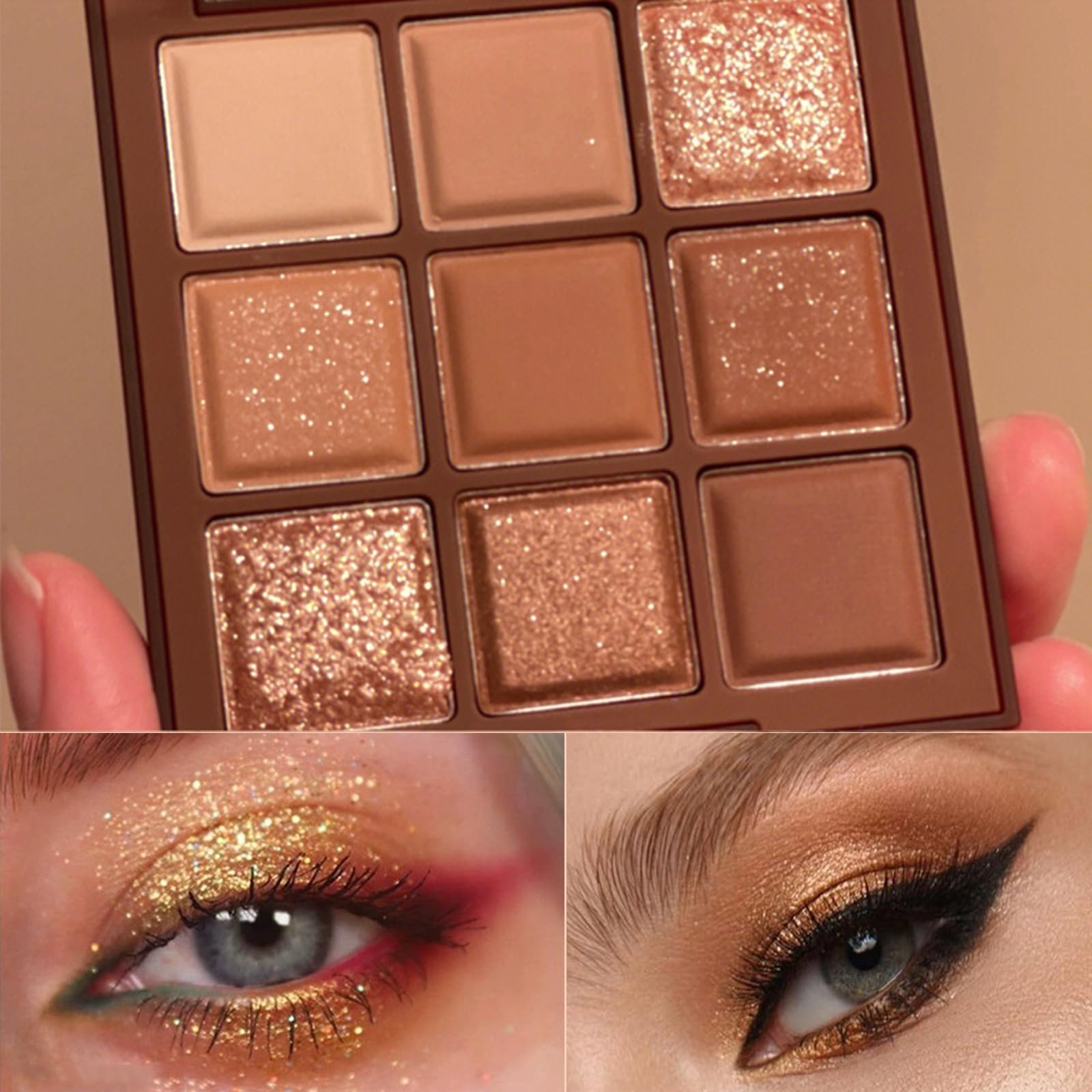 9 Color Brown Eyeshadow Palette - Image 2