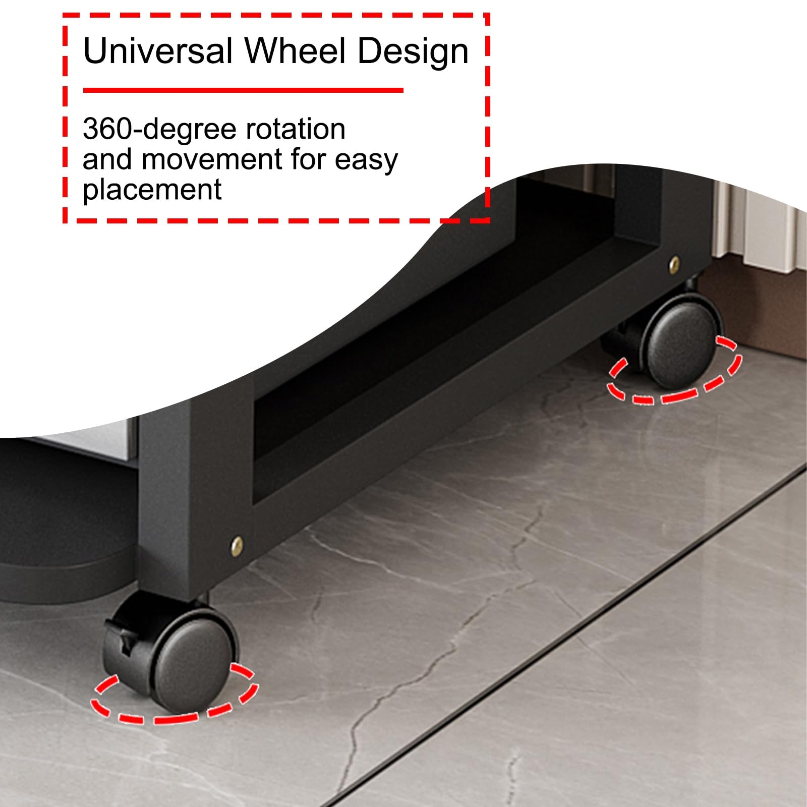 Moderner TV-Ständer, multifunktionales Entertainment-Center, 2-stöckig, AV-Media-Player-Regal, offenes Design, Netzwerk-Rack für IT- und AV-Geräte (50 cm)