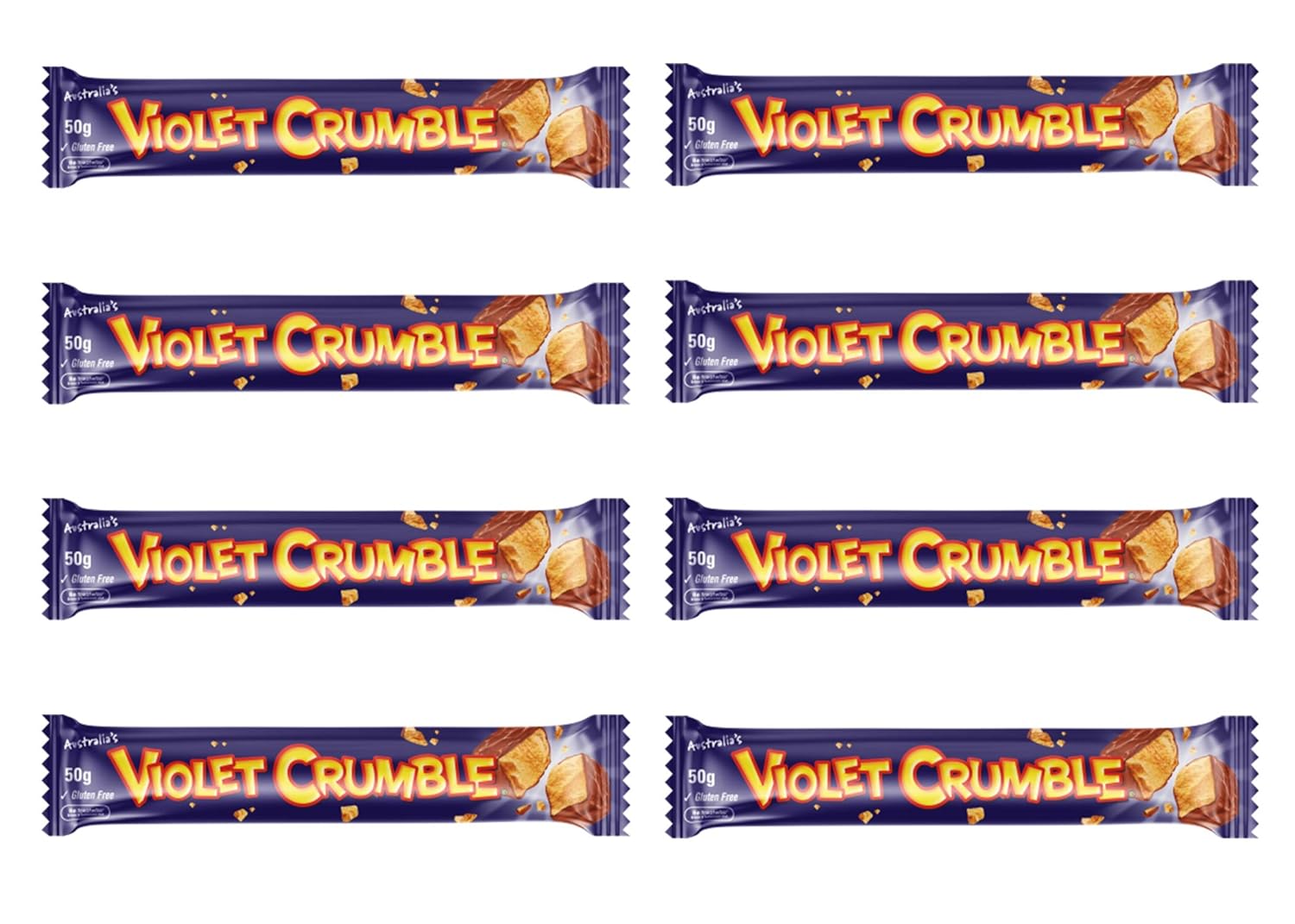 Violet Crumble Shattering Chocolate Coated 8 Count Grocery & Gourmet Food
