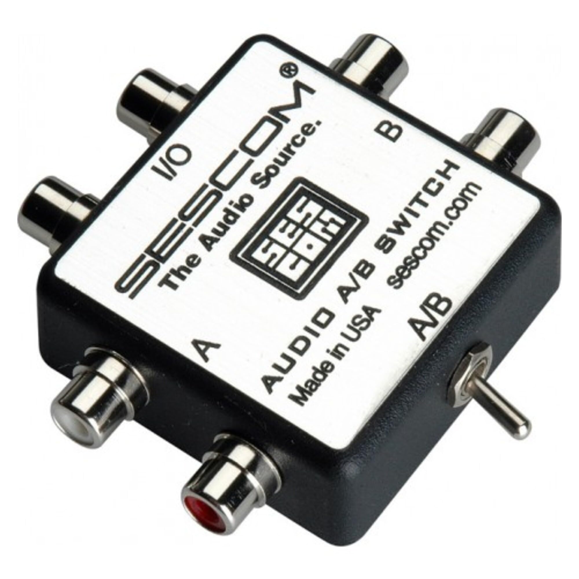 Sescom SES-AUDIO-AB RCA Stereo Audio MP3 FLAC WMA A/B Switch